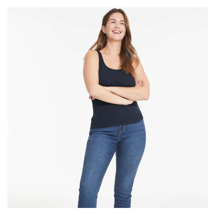Aux Femmes Cami en coton biologique - Jf Bleu Nuit